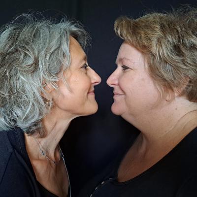 Véronique Perrier et Katia Robin, coiffeuses à Lormes