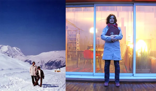 ET SI ON ALLUMAIT PARTOUT...
J'aime regarder par les fenêtres allumées les soirs d'hiver... Vous portez le même manteau... J'aime deviner la vie de ceux qui occupent les appartements... C'est ça qui m'a frappée tout de suite... J'invente des vies... Je pense que c'est ta mère... Je regarde la décoration... Une trentaine d'années sépare les deux photos... Le métro aérien est un lieu privilégié pour ça... Et vous portez le même manteau... Qu'est-ce qui se passe dans le quotidien des gens... Un peu plus court à gauche... La soirée semble douce partout quand elle est éclairée comme ça... J'ai le même âge que toi, mais il y a encore trois mois, je ne connaissais pas le type de paysage de gauche... Je vole des bouts d'existence, j'imagine le niveau social... La neige partout, la montagne, je les ai vues il y a trois mois pour la première fois...
