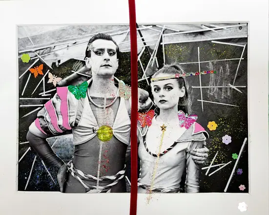 2023. Au goût du jour. Paris, cirque Gruss 1998 Intervention variée sur tirage photo