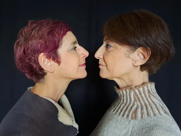 Autoportrait avec Sophie Gozlan, ma sœur.
